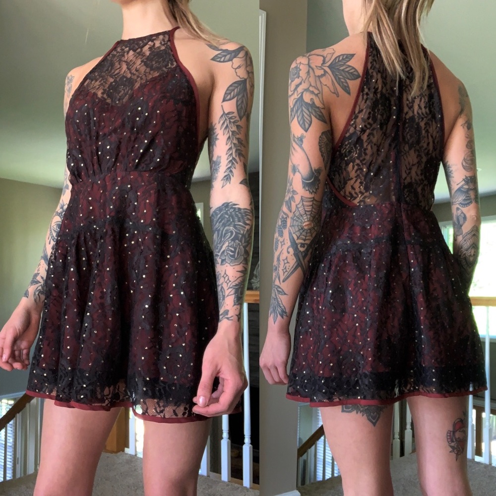 Free People “wish upon a star” Mini Dress